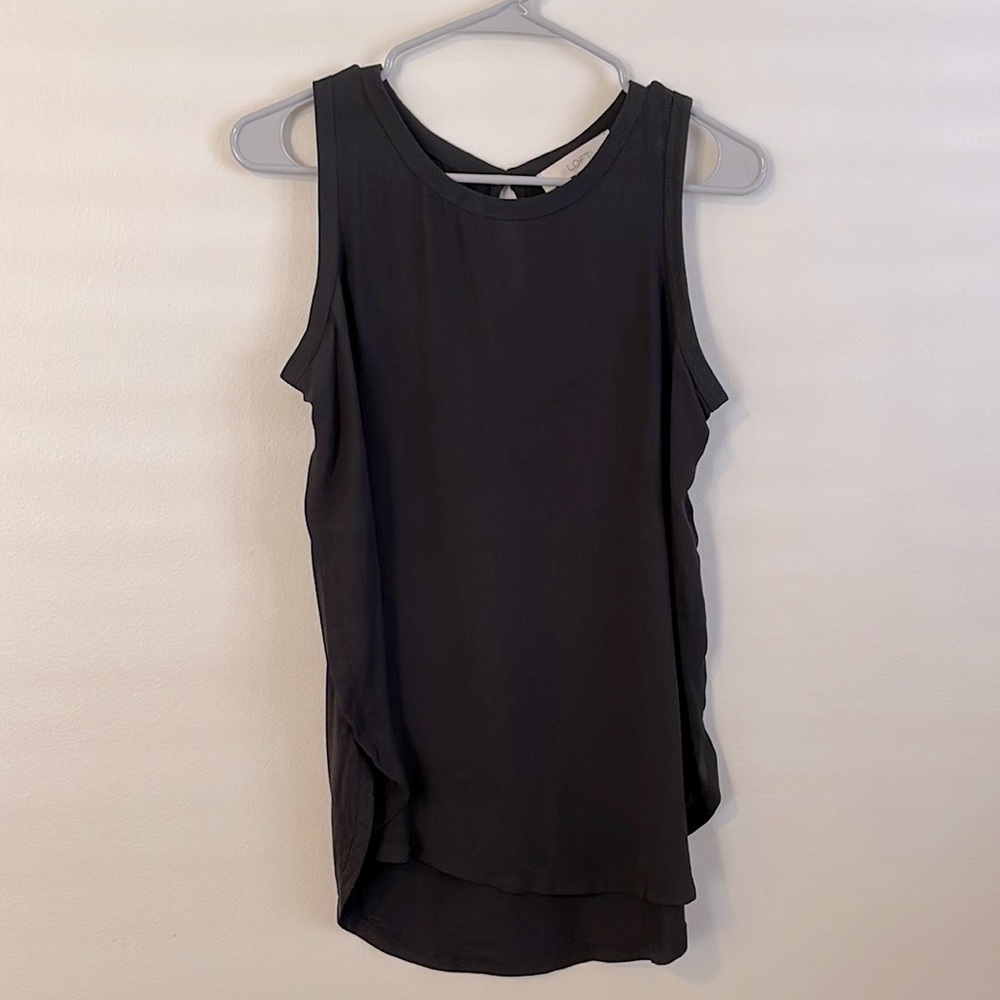 Loft sleeveless dress blouse